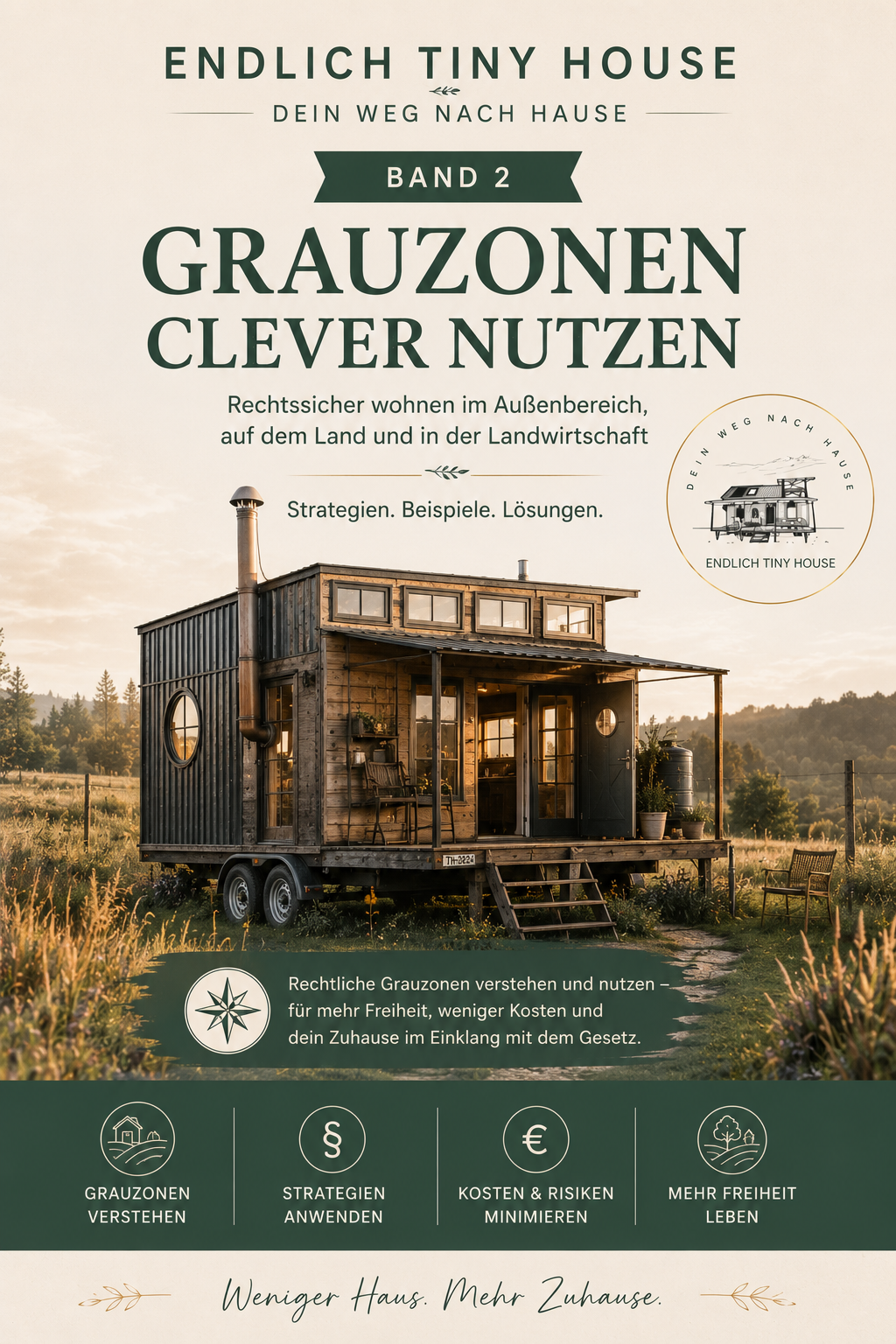 Buchcover: Endlich Tiny House Band 2 — Grauzonen clever nutzen